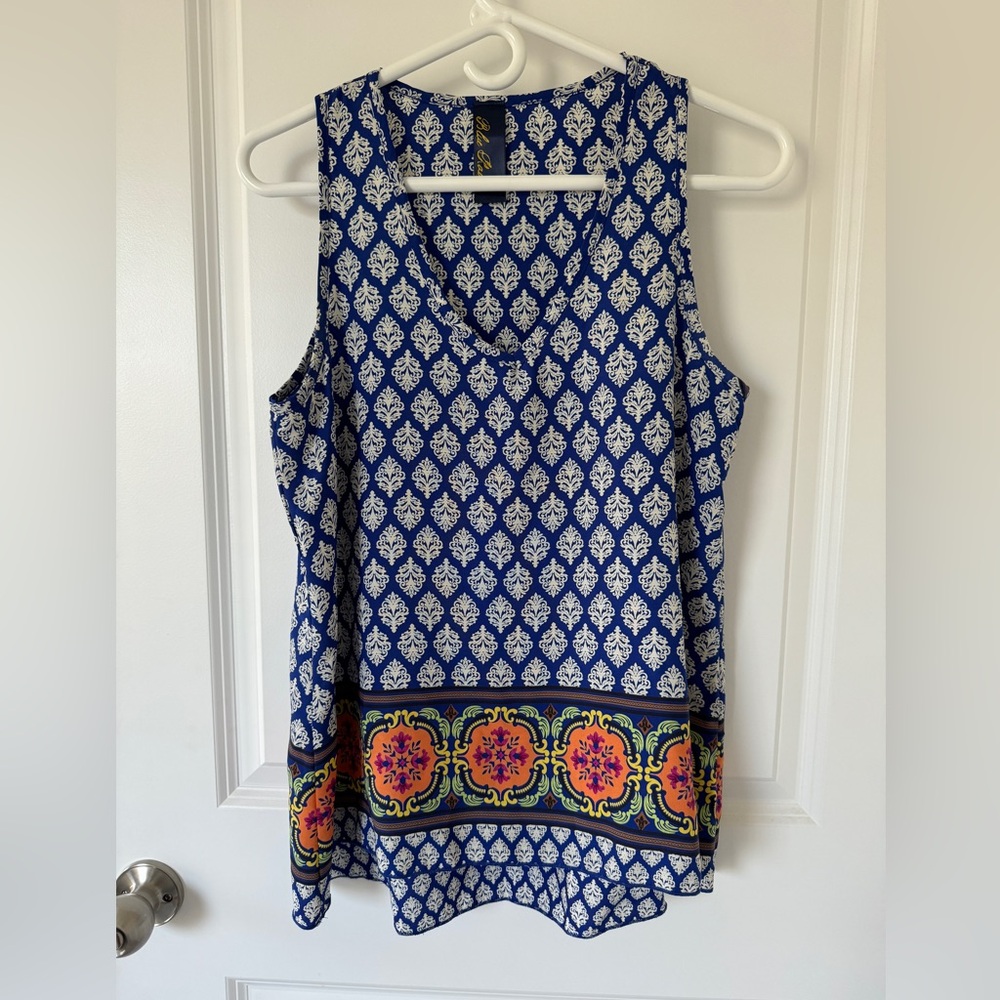 Francesca’s Blue Rain Blue Tank
